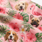 Custom Dog Face Hawaiian Shirt — Personalized Pink Flamingo Tropical Pet Photo Aloha Shirt - Image 4