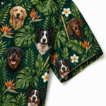 Custom Dog Face Hawaiian Shirt — Personalized Tropical Hibiscus Pet Photo Aloha Shirt - Image 5